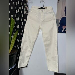 Carhartt White High-Waist Utility Jeans